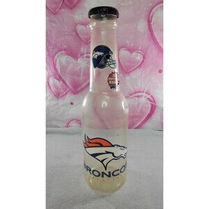 NFL Denver Broncos Football Helmet Coin Piggy Bank Collectible Soda Bottle